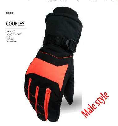 GLV800 C Warm winter ski font b gloves b font men and women lovers cycling prevent