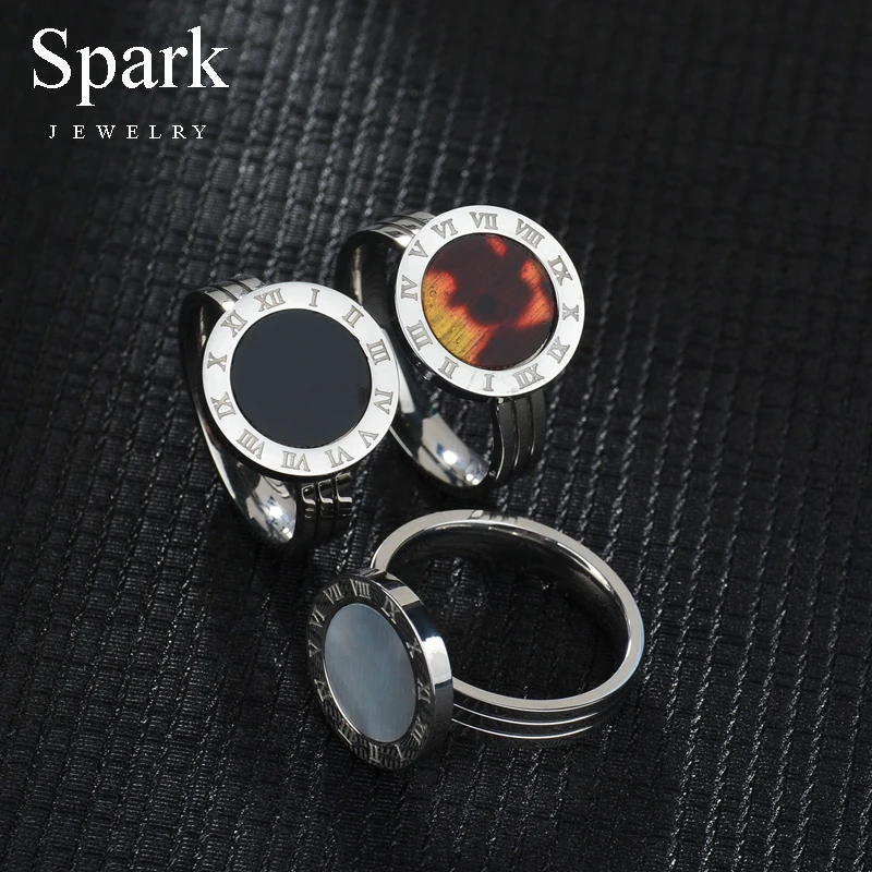 SPARK популярное кольцо для девочек 316L из нержавеющей стали смолы женщин подарок на