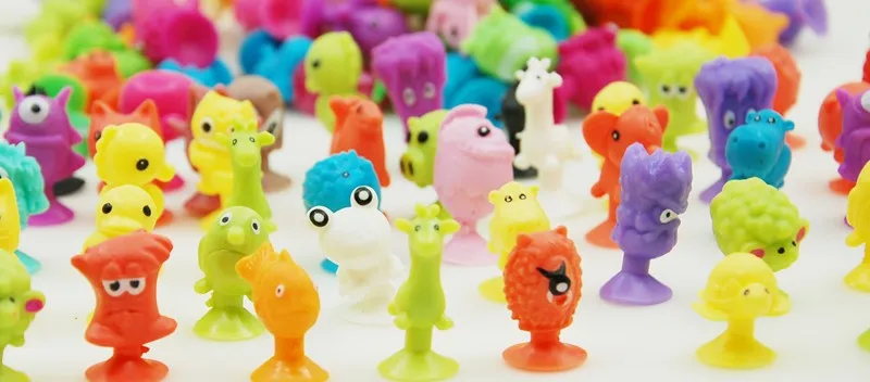 100 шт. Мультяшные игрушки-фигурки животных Stikeez Cupule, детские игрушки, коллекционная капсула, модель, подарки для детей