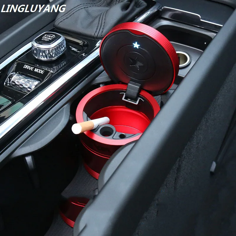 

Suitable for Volvo xc60 car ashtray xc90 s90 v90 cup LED light inside ashtray 2018-2019