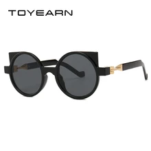 TOYEARN marca diseñado 2019 nuevo futuro de ojo de gato gafas de sol de las mujeres Vintage gafas de sol para las mujeres UV400
