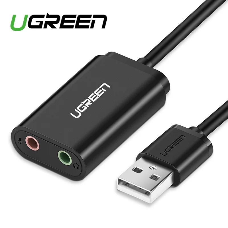 Ugreen Звуковая карта Внешний 3.5 мм USB адаптер USB для микрофона Динамик аудио Интерфейс для PS4 PRO USB компьютера звуковая карты|3.5mm usb adapter|audio interfacesound card external | АлиЭкспресс