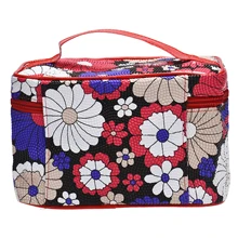 Косметичка XINIU сумки для женщин квадратной формы жемчужные подсолнухи печать сумка органайзер Estuche Maquillaje Органайзер neceser