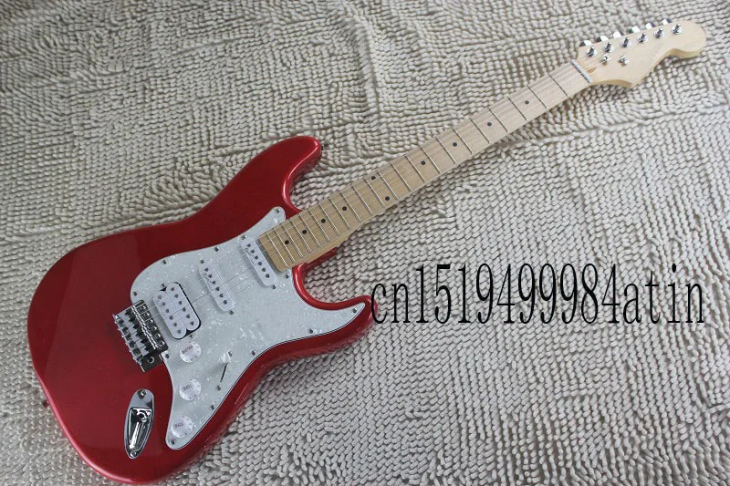 

Free shipping New Arrival F 6 string Pearl guard stratocaster Electric Guitar !!