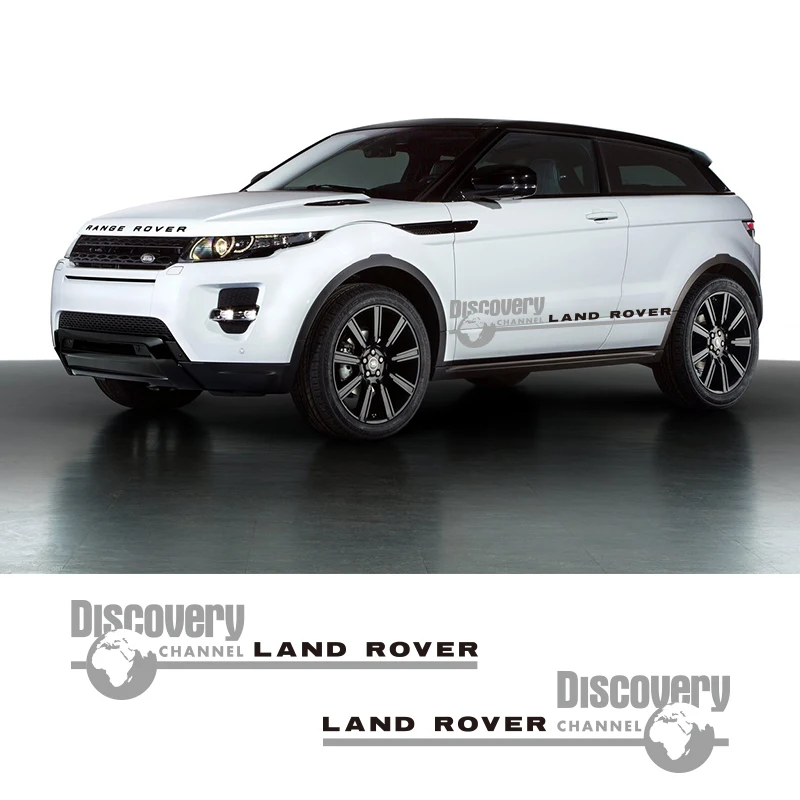  2 PCS Vinyl Car Doors Stickers Stripes Decals Discovery Car Styling Graphics For Land Rover Discove