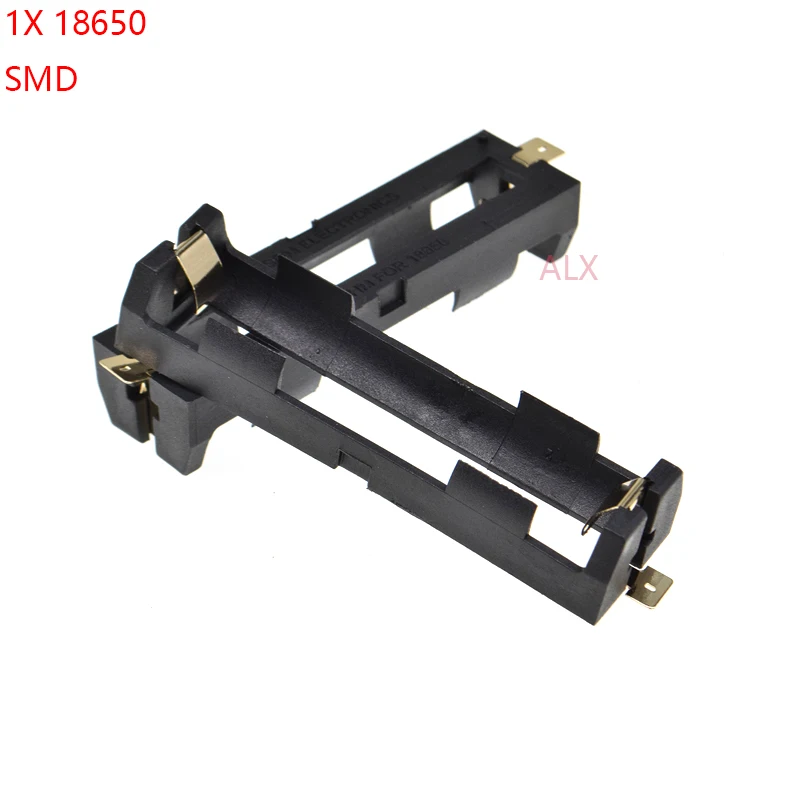 

5PCS 1x 18650 battery holder smd smt Batteries case Storage Box With Bronze Pins 1 slot 1*18650 Rechargeable Battery Shell