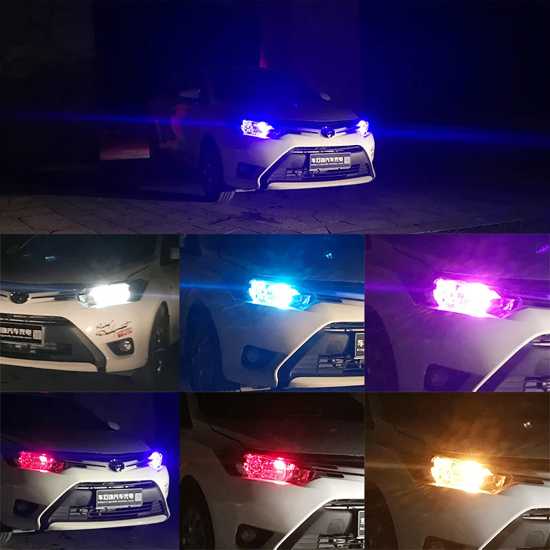 Светодиодный RGB светильник боскоп T10 W5W для Citroen C4 C5 C3 Grand Picasso Berlingo Xsara Saxo C1 C2