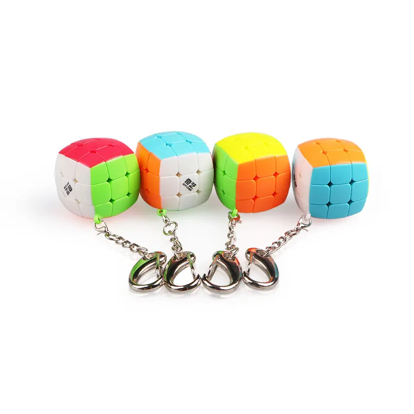 Qiyi Magic Cube Mini Keychain Speed Puzzle Neo Cubo Magico Learning Educational Toys For Children Boys Adults