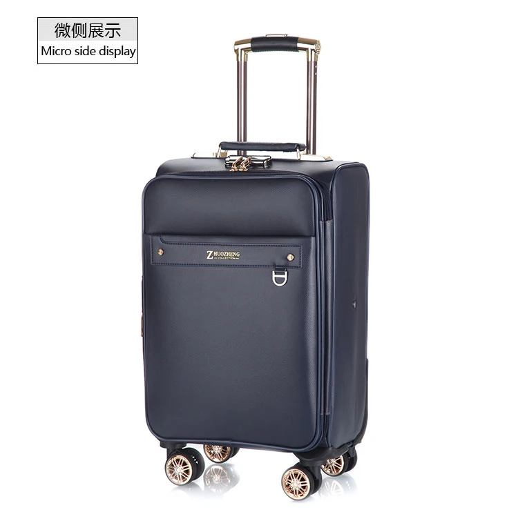 Женская деловая серия БАГАЖА высокого качества 20/24 дюймов PU Роллинг багаж Мужская сумка на колесиках для путешествий чемодан на колесиках