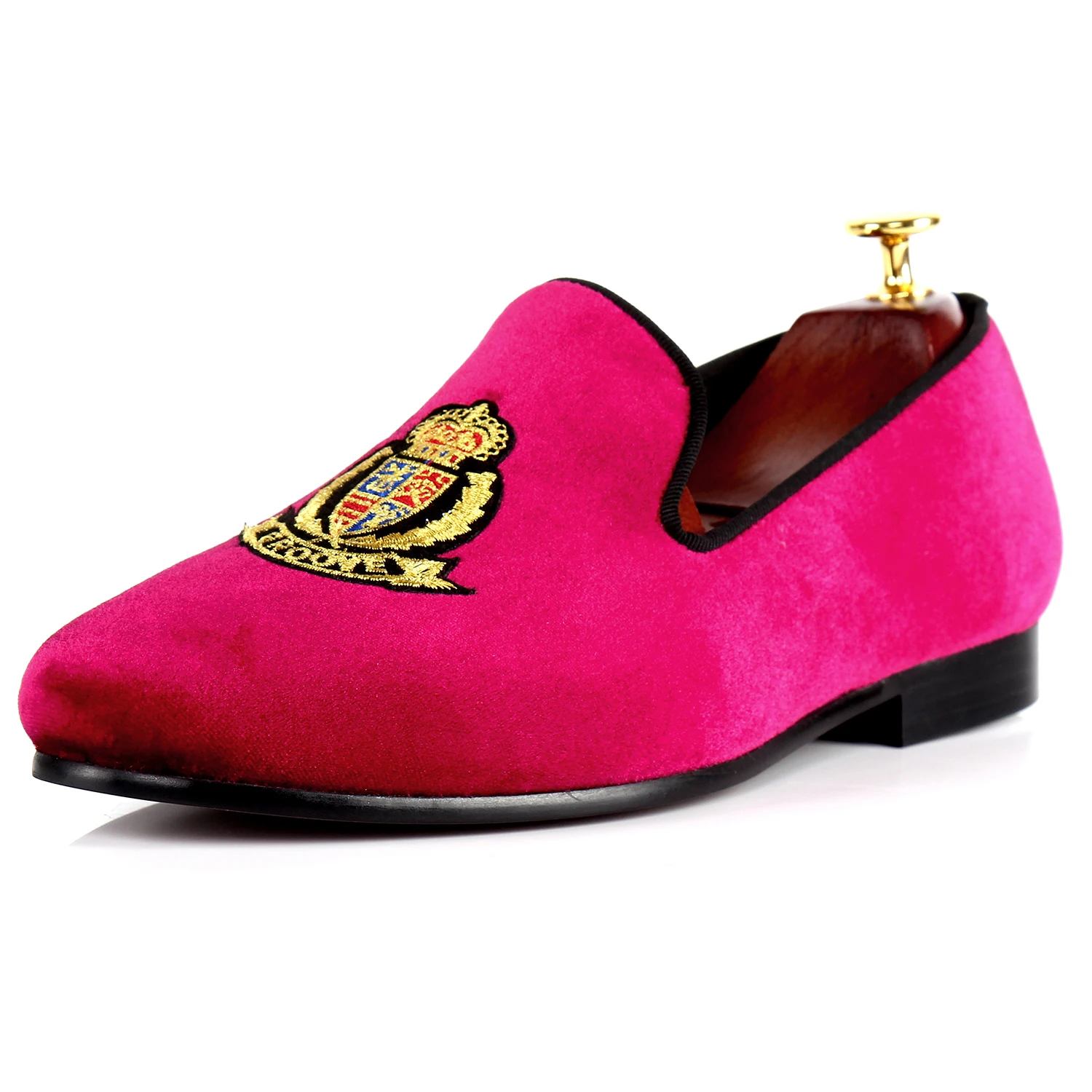 pink loafers mens with spikes