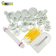 Todo Tipo De Diferentes Postre Decoradores 46 en 1 Cocina Hornear Moldeo Kit de Fabricación de Moldes para Galletas Sugarcraft Decoración de La Torta