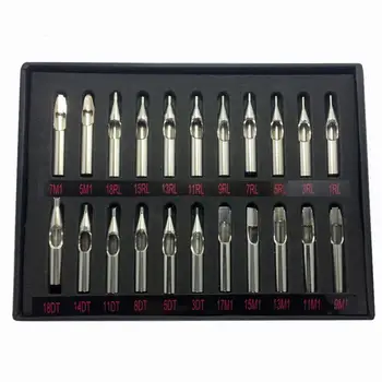 

XY Fancy Stainless Steel Tattoo Nozzle Tips Set Round Magnum Tattoo Tips Mixed for Tattoo - 22pcs/set