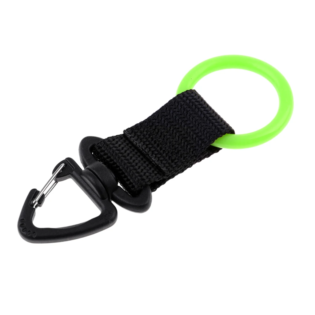 Lightweight Portable Universal Silicone Scuba Diving Webbing Regulator Octopus Mouthpiece Holder Retainer & Snap Clip Hook 