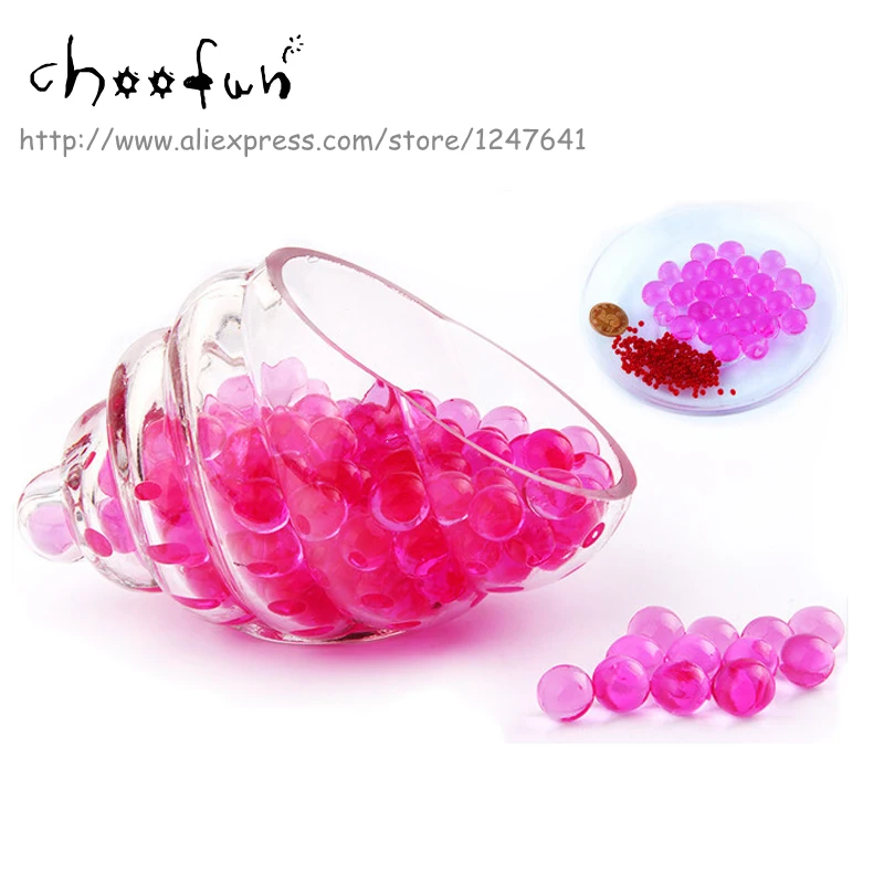 

30g/lot Rose Color Growing Balls Hydrogel Gel Crystal Soil Mud Water Beads Home Decoration