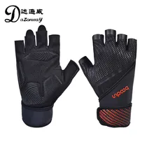 Дропшиппинг, мужские перчатки для тяжелой атлетики Half Hinger, фитнес-Экипировка, мужские тренировочные перчатки, гантели, Перчатки для фитнеса, черные M~ XL