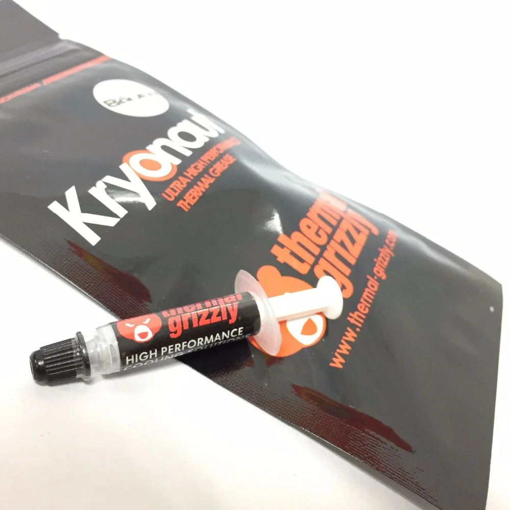 Термальный вентилятор Grizzly Kryonaut 1G 11CPU AMD Intel теплоотвод термопаста охлаждение