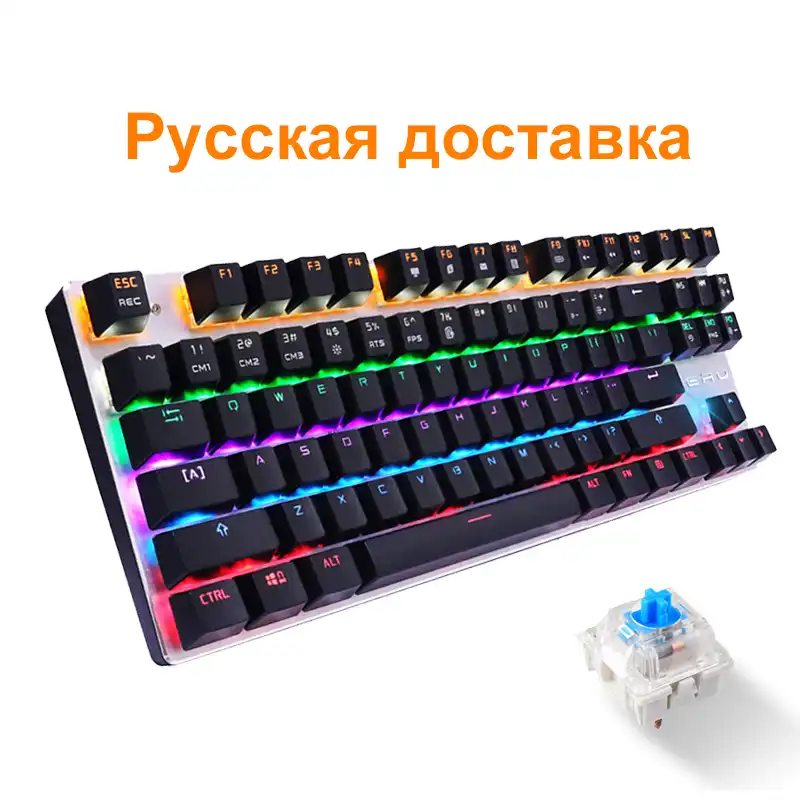 METOO ZERO Проводная игровая механическая клавиатура 87 104 клавиш подсветка синий красный черный переключатель игра анти-ореолы русская доставка