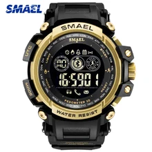 SMAEL Top Brand Men Smart Sport Watches Stopwatch Digital LED Electronic Clock Man Military Bluetooth Watch Relogio Masculino