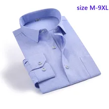 Новые осенние клетчатые мужские удобные рубашки с длинным рукавом из хлопка, мужские Фланелевые высококачественные супер большие модные рубашки размера плюс M-9XL