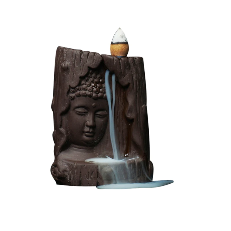 Buddha statue incense burner home decor India Buddha Backflow burner