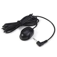3.5mm Car External Microphone Mic DVD Radio Stereo Player for Vehicle Truck HeadUnit 2m Cable Length Electronic Accessories