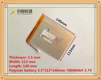 

3.7V 35113140 battery dual core,gemei G6T,VI40 dual core,A11 Quad-Core,tablet pc battery 7000MAH SGR241