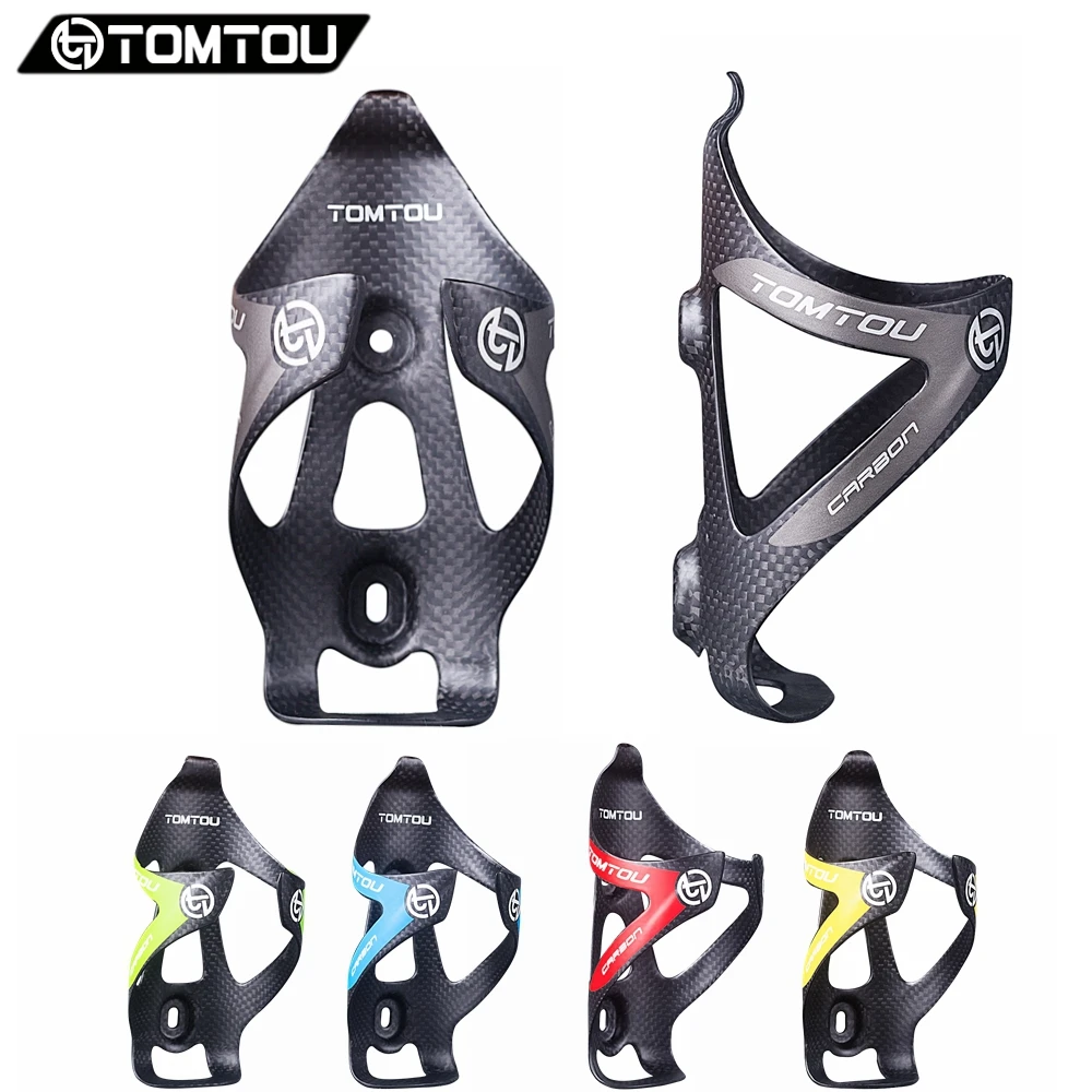

TOMTOU Full 3K Carbon Bottle Cages Bicycle Water Bottle Holder Cage Super light 25g 2 Pcs/Lot Yellow Red Green Blue Gray