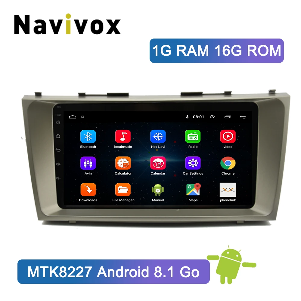 

Navivox Android8.1 Car DVD GPS Player For Toyota Camry 2008 2009 2010 2011 Car Multimedia Radio GPS Navigation Head Unit