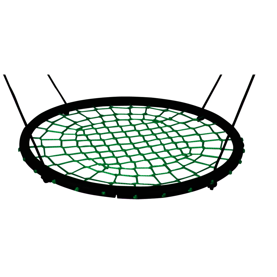 Niños redondo nido columpio interior y exterior percha niños red cuerda stout columpio juguetes de bebé rodamiento 200 kg de diámetro 100 cm - 3
