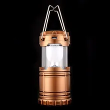 Emergency Outdoor Tools USB Tent Solar Lamp Portable Led Tent Lamp Golden Lamp Tent Hiking Camping Lights Hanging Lantern