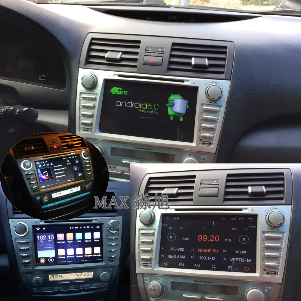 Discount 2din 2G+16G Car DVD Player for Toyota CAMRY AURION v40 2007 2008 2009 2010 2011 with Radio DAB+ BT swc GPS free map 4G WIFI 5