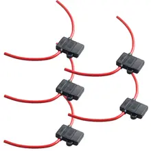 EE Поддержка 5 шт. 16 держатель предохранителя АТС коробка предохранителей в он-лайн провода Медь 12 V 30A лезвие XY01