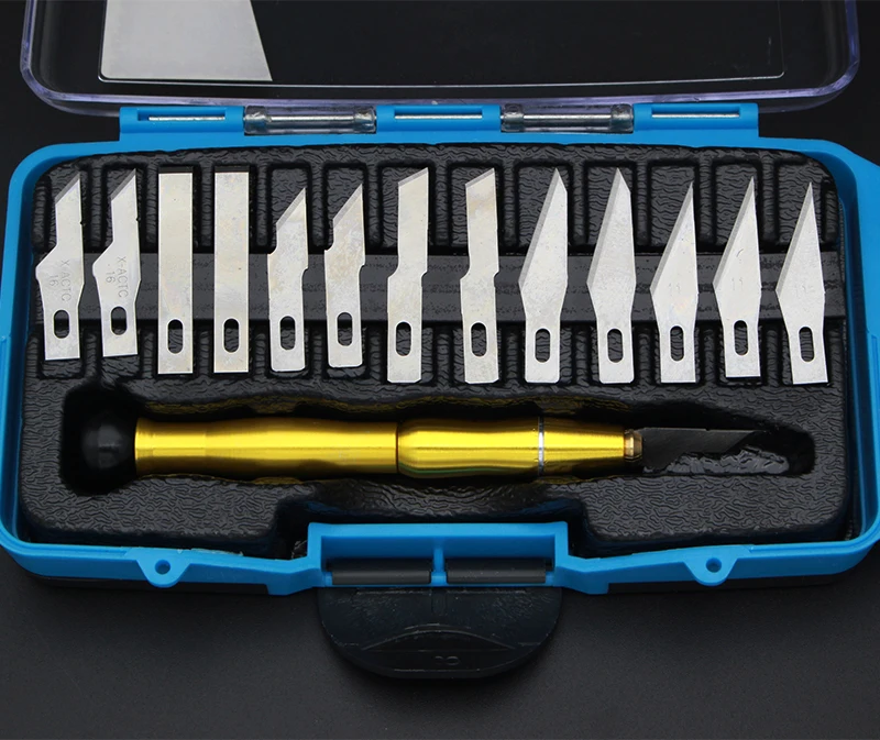 14pcs Blades/Set Gravers Wood Carving Hobby DIY Engraving ...