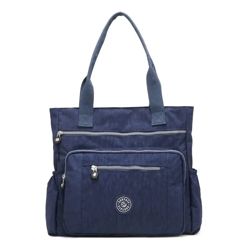 Женская Высококачественная нейлоновая сумка, повседневная большая сумка на плечо, модная вместительная сумка, брендовая дизайнерская Водонепроницаемая большая сумка L81