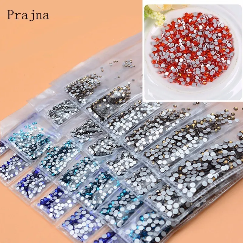 

Prajna 1728pcs Multi-size Glass Nail Rhinestones For Nails Art Decorations Glitter Crystals Strass Charms Partition Rhinestone B