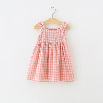 

baby Girls sling Dress Summer New European and American Fashion Baby Dress Girls stripe beach Princess Dress christmas clothing