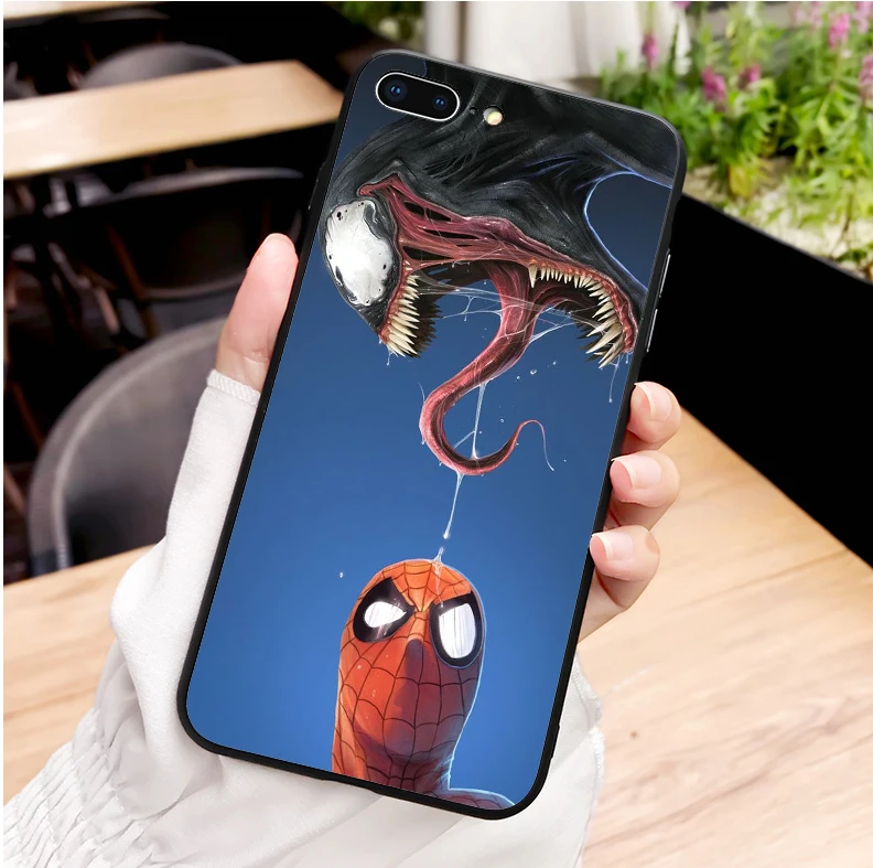 Роскошный чехол venom superhero marvel Мягкий силиконовый чехол для телефона для iPhone 11Pro MAX XR XS X10 5 5S 5SE 6 6S 11Pro MAX 6 7 8Plus