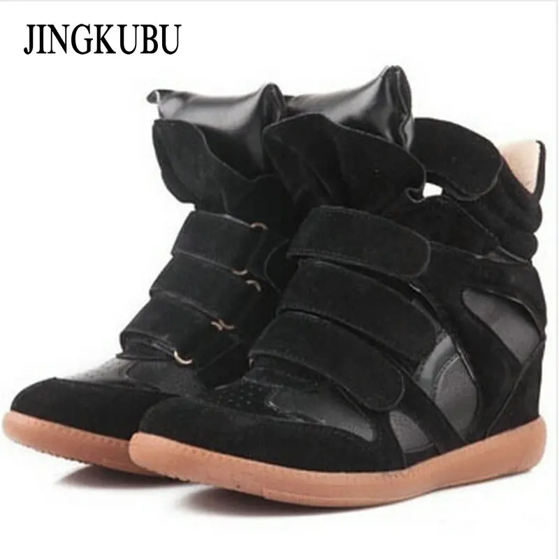 2016 г. Новые женские ботинки из коровьей замши модная повседневная женская обувь в