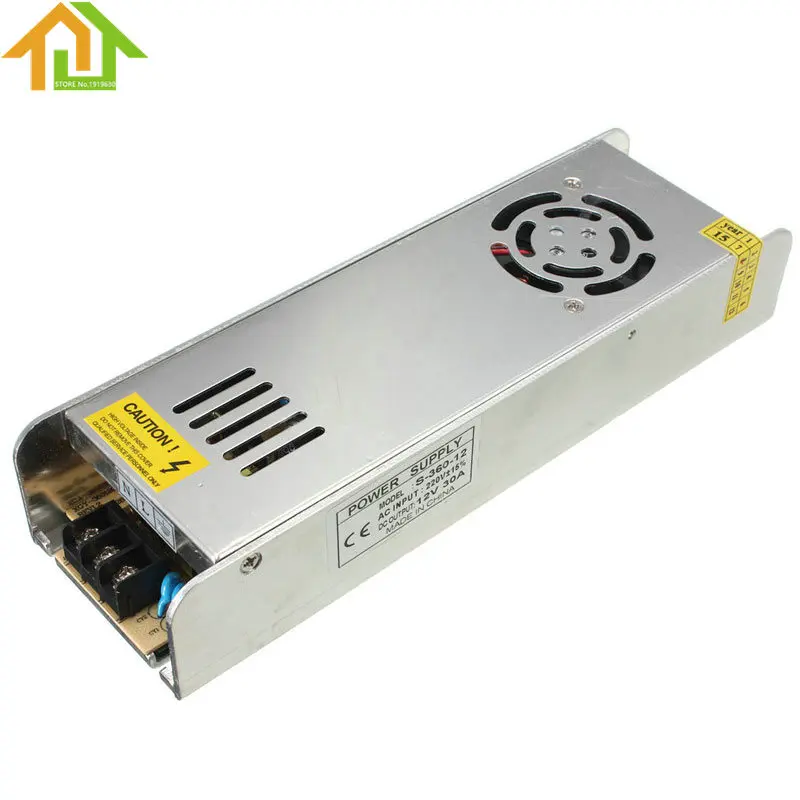 Mini Switching Power Supply 220V to 12V 30A 360W for LED Strip Light