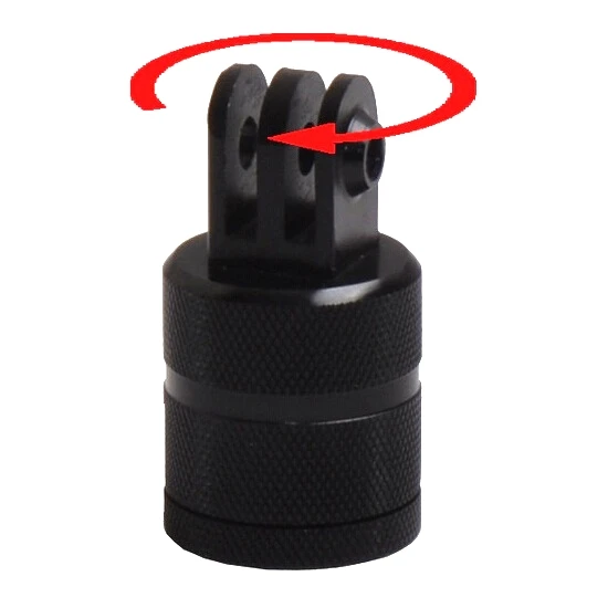 

360 Degree Swivel Rotating Metal Tripod Mount Adapter Connector For Gopro Hero7 6 5 3 SJ4000 Xiaomi yi 4K Mijia H9 action Camera