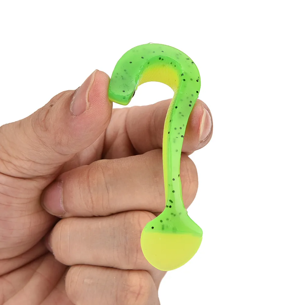 

5Pcs Lures Soft Bait 11cm Silicone Bait Worms Fishing Lure With Salt Fishing Artificial Bait create life-like actions in water