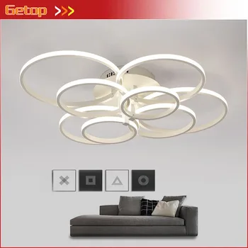 

Super-thin Acryl LED Ceiling Lamp Modern Circular Rings Dining Room Lighting Remote Control Living Room Luminarias Lamp