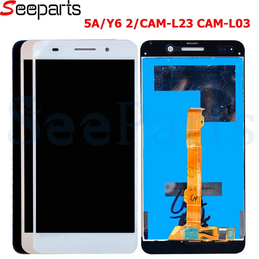 For Huawei Honor 5A Y6II Y6 II 2 LCD Display Touch Screen Digitizer Assembly CAM-L23 CAM-L03 For 5.5 Huawei Y6 II LCD display