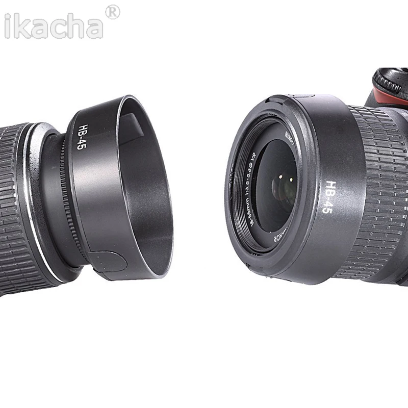 HB 45 бленда объектива камеры заменить HB45 подходит для Nikon AF S DX 18 55 мм f/3 5 6G