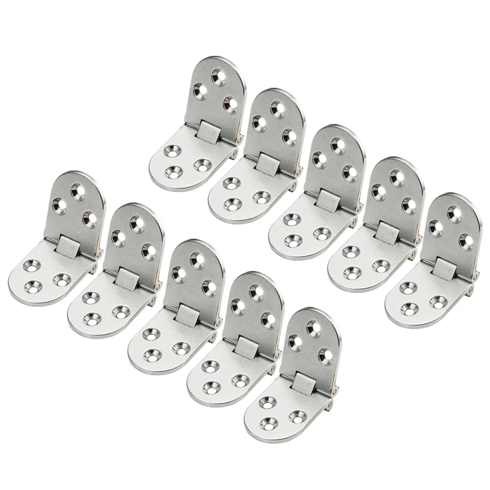 

10pcs/set Semi-circular Hinges For Wood Table Folding Doors Furniture Zinc Alloy Door Accessories