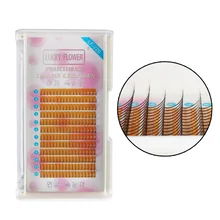 Клевер на удачу фляжка ресниц 2D ресниц супер мягк и натуральные ресницы y-типа Индивидуальные ресницы Толстые Поддельные ресницы