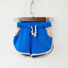 BOBOZONE/Синие Серые Шорты для маленьких мальчиков и девочек