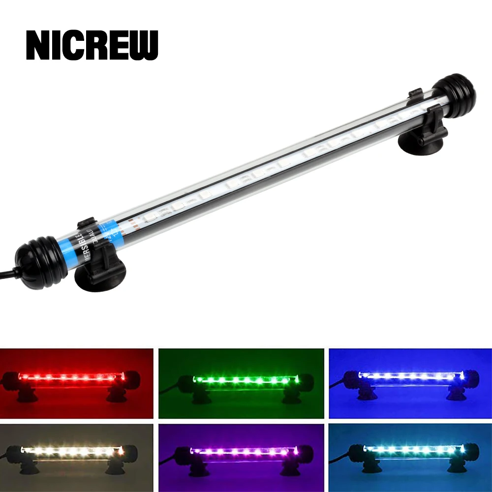 NICREW 100V 240V Submersible LED Aquarium Light 5050 SMD LED Bar