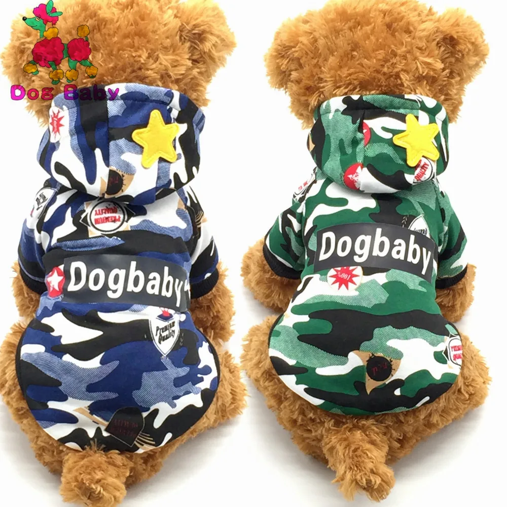 Камуфляжная одежда для собак DOGBABY милая домашних животных теплое пальто куртка