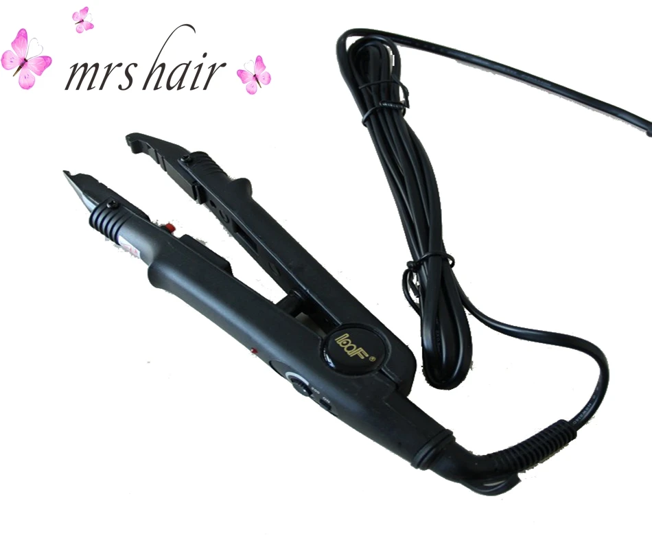 Hairdressing Styler Equipment/L-611 black Fusion Loof Nail Flat Hair Extension Iron Connector Control temperature Prefessional